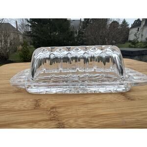 Gorham Crystal Lady Anne 1/4 Pound Covered Butter ~new With Tag